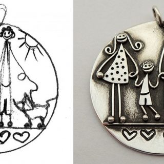 The making of four little hearts